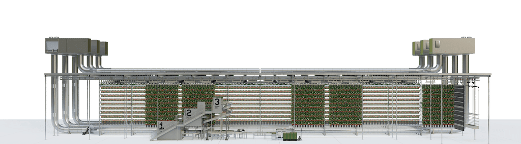 Automatische Vertikale Erdbeeren-Farm